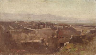 pictură de șevalet - Grigorescu, Nicolae; Ruinele Pompeiului