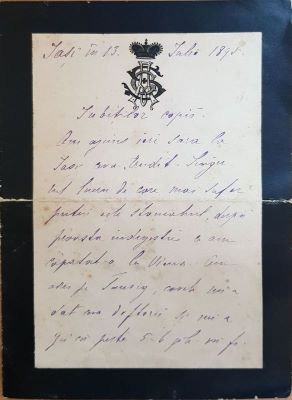 Alexandru Grigore Suțu; Scrisoare adresată de Alexandru Grigore Suțu copiilor