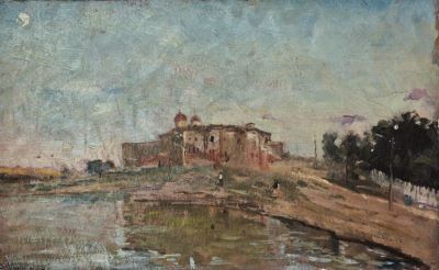 pictură de șevalet - Mihăilescu, Dumitru; Mânăstirea Plumbuita
