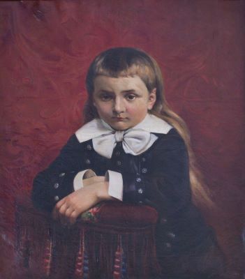 pictură de șevalet - Aman, Theodor; Profesorul George Capșa la vârsta de 8 ani