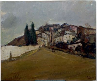 pictură de șevalet - Baba, Corneliu; Peisaj din Assisi