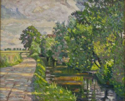 pictură de șevalet - Sanielevici, Solomon; Raze de soare