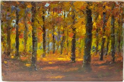 pictură de șevalet - Vintilescu, Aurel; Pădurea toamna