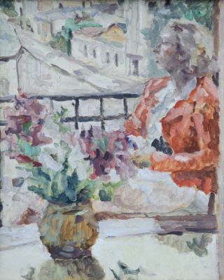 pictură de șevalet - Vulpe, Anatol; Balconul