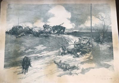 scenă de luptă - Stoica-Dumitrescu, Ion; Luptele românești din 1917
