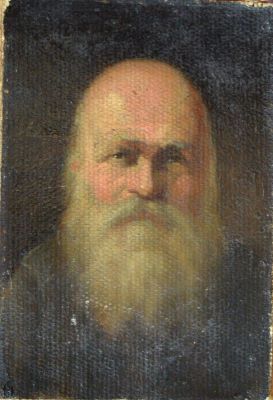 pictură de șevalet - Mirea-Demetrescu, George; Cap de bătrân
