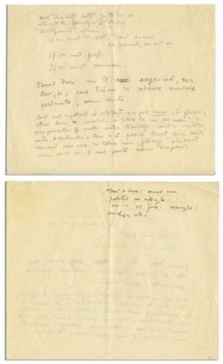 manuscris - Mircea Eliade; Note pentru cursul 1935 - 1936