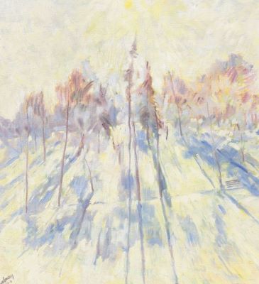 pictură de șevalet - Szolnay, Sándor; Soare de iarnă