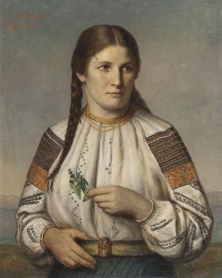 pictură de șevalet - Stahi, Constantin D.; Portret de țărancă