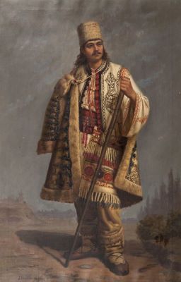 pictură de șevalet - Henția, Sava; Cioban din Gorj
