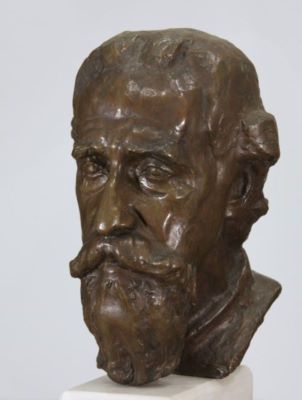 sculptură de interior - Anghel, Gheorghe; Cap de cărturar