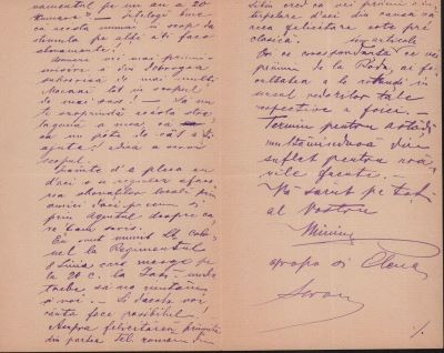 scrisoare - Groza, Moise; Groza Moise către cumnatul, dr. Mureșianu Aurel