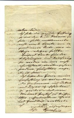 scrisoare - Moise Groza; Groza Moise către soacra sa, Sevastia Mureșianu
