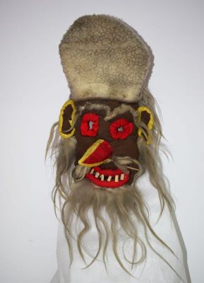 mască de cap - Nicolae Popa,n.1919; Mască de ”Jidan”