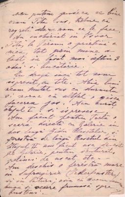 scrisoare - Groza, Elena; Groza Elena către cumnata ei, Mureșianu Elena