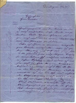 scrisoare - Groza, Moise; Groza Moise către socrul său, Iacob Mureșianu