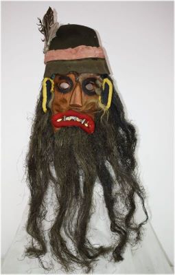mască de cap - Nicolae Popa,n.1919; Mască de ”Țigan”