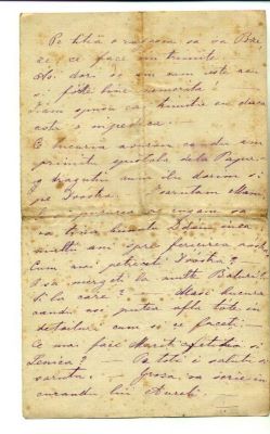 scrisoare - Groza, Elena; Groza Elena către Mureșianu Sevastia