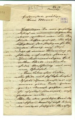 scrisoare - Moise Groza; Groza Moise către soacra sa, Sevastia Mureșianu