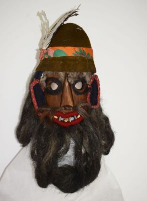 mască de cap - Nicolae Popa,n.1919; Mască de ”Țigan”