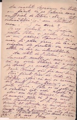 scrisoare - Groza, Elena; Groza Elena către cumnata ei, Mureșianu Elena