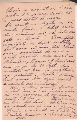 scrisoare - Groza, Elena; Groza Elena către cumnata ei, Mureșianu Elena