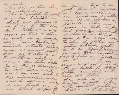 scrisoare - Groza Moise și Elena; Groza Moise și Elena către dr. Mureșianu Aurel