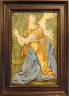 placă decorativă; Martiriul Sfintei Agnes