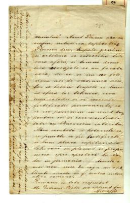 scrisoare - Moise Groza; Groza Moise către socrul său, Iacob Mureșianu