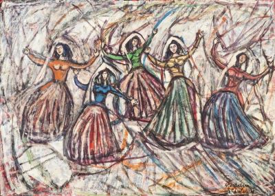 pictură de șevalet - Rădulescu, Magdalena; Dans