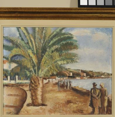 pictură de șevalet - Iser, Iosif; Palmier la malul mării. Cannes
