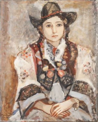 pictură de șevalet - Rădulescu, Magdalena; Portret de fată