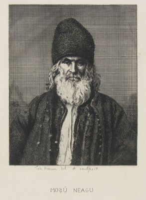 gravură - Aman, Theodor; Moșu Neagu