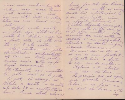 scrisoare - Elena și Moise Groza; Groza Elena către fratele, dr. Mureșianu Aurel
