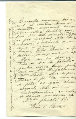 scrisoare - Groza, Moise; Groza Moise către socrul său, Mureșianu Iacob.