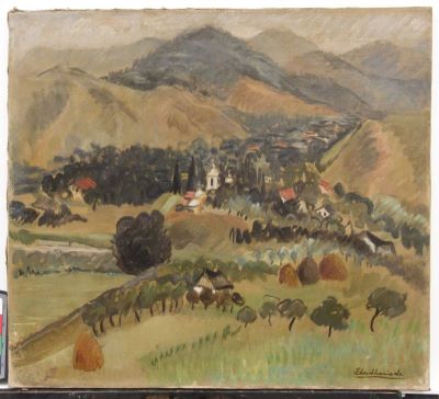 pictură de șevalet - Eleutheriade, Micaela; Alunișul