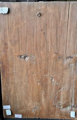 Icoană pe lemn - neidentificat; Maica Domnului cu  Pruncul 