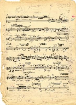 Partitură muzicală - George Enescu; 