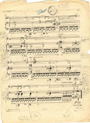 Partitură muzicală - George Enescu; 