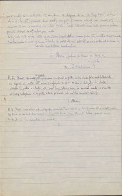 Scrisoare - Ion Stroescu; Ion Stroescu către George Enescu