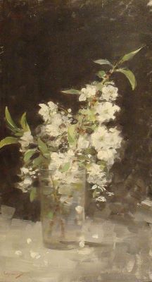Pictură de șevalet - Grigorescu, Nicolae; Flori de cireși