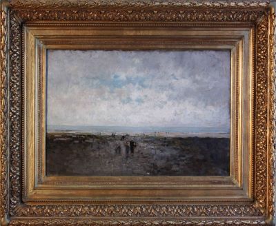 Pictură de șevalet - Grigorescu, Nicolae; Plajă la ocean