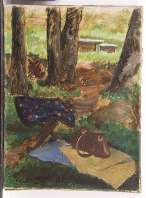 pictură de șevalet - Eleutheriade, Micaela; În pădure