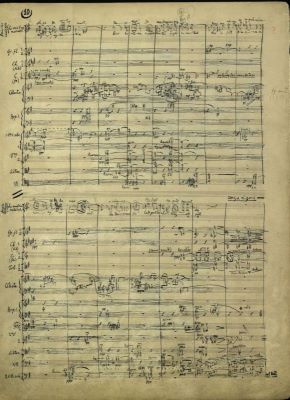 Manuscris muzical - George Enescu; ”Vox Maris. Poème symphonique” op. 31