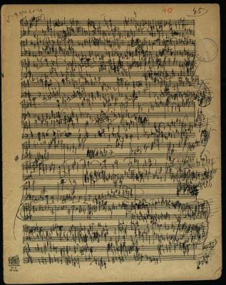 Manuscris muzical - George Enescu; [Vox Maris] - schiță