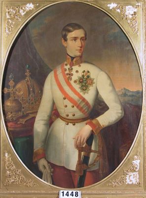 pictură de șevalet - anonim (în Reg. Inv.: anonim transilvănean); Împăratul Franz Joseph I