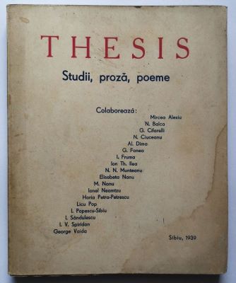 buletin - Colectiv; Thesis