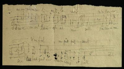 Manuscris muzical - George Enescu; [Cântecul matelotului - Vox Maris op. 31]