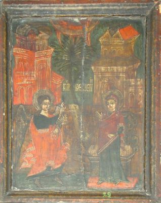 icoană - Iacov Zugravul; Buna Vestire