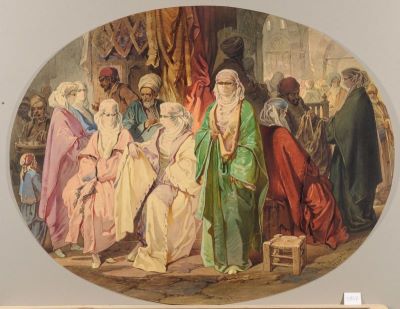 Acuarelă - Preziosi, Amedeo; Bazar